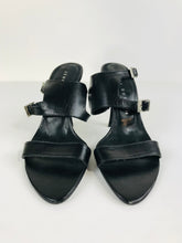 Load image into Gallery viewer, Jenni Button Women's Leather Heels | UK3 | Black