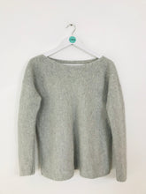 Load image into Gallery viewer, Boden Women’s Wide Neck Wool Jumper | M UK12 | Grey