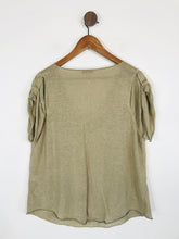 Load image into Gallery viewer, Wrap Women's Linen T-Shirt | UK16 | Beige