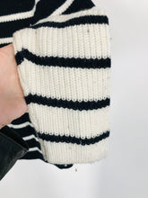 Load image into Gallery viewer, Hobbs Women's Merino Striped Jumper | S UK8 | Blue