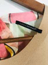 Load image into Gallery viewer, Luisa Cerano Women's Wool Polka Dot Blouse | UK16 | Beige