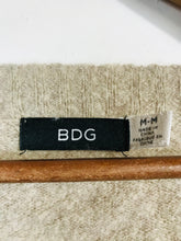 Load image into Gallery viewer, BDG Women's Crop V-Neck Jumper | M UK10-12 | Beige