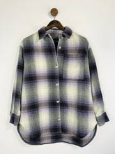 Load image into Gallery viewer, Maje Women's Wool Check Gingham Shacket Overcoat NWT | 36 | Multicoloured