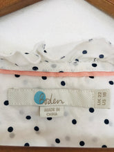 Load image into Gallery viewer, Boden Women's Polka Dot Button Up Blouse | UK22 | White