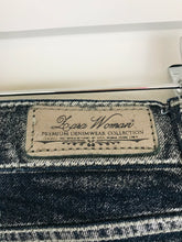 Load image into Gallery viewer, Zara Womens Premium Denim Glitter Skinny Jeans | EU34 UK6 W28 L28 | Dark Blue