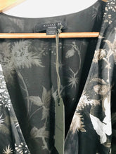 Load image into Gallery viewer, All Saints Women's Silk Floral Wrap Dress NWT | M UK10-12 | Black