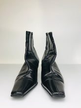 Load image into Gallery viewer, Jesus Lopez Women's Leather Heeled Boots | EU37.5 UK4.5 | Black