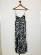Load image into Gallery viewer, Zara Women's Floral Flowy Shift Dress | L UK14 | Black