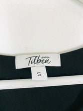 Load image into Gallery viewer, Tilbea London Pleated A-Line Maternity Dress | S UK8 | Black and Yellow