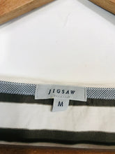 Load image into Gallery viewer, Jigsaw Women's Striped Long Sleeve T-Shirt | M UK10-12 | White
