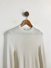 Load image into Gallery viewer, Zara Women's High Neck Ribbed Jumper | M UK10-12 | White