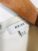 Load image into Gallery viewer, Reiss Women's High Neck Ruched Blouse | UK12 | White