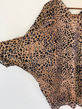 Load image into Gallery viewer, Gabriela Rose Women’s Velvet Leopard Print Cape Shawl Kimono | One Size | Brown