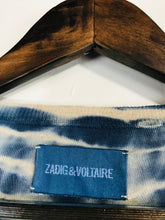 Load image into Gallery viewer, Zadig & Voltaire Women's Long Sleeve Tie Dye T-Shirt | XS UK6-8 | Blue