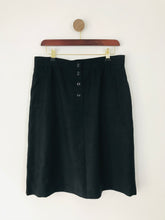Load image into Gallery viewer, APC Women’s Button-Up A-Line Wool Skirt | 42 UK14 | Black