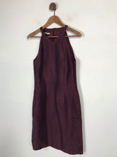 Load image into Gallery viewer, Caractere Women's High Neck Vintage Sheath Dress | UK16 | Purple
