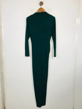 Load image into Gallery viewer, John Zack Women's Ruched Midi Bodycon Dress NWT | UK14 | Blue