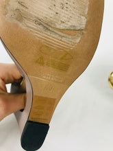 Load image into Gallery viewer, Reiss Womens Leather Peep Toe Heel | UK 7 EU 40 | Purple