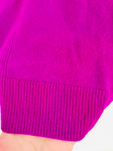 Load image into Gallery viewer, Pure Collection Women’s Cashmere Knit V-Neck Jumper | UK14 | Purple