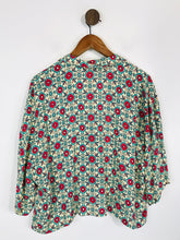 Load image into Gallery viewer, Zara Women's Floral Crop Button-Up Shirt | M UK10-12 | Multicoloured