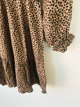 Load image into Gallery viewer, Lost Stock Women’s A-Line Long Sleeve Dress | S UK8 | Brown