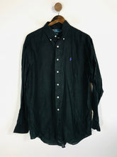 Load image into Gallery viewer, Polo Ralph Lauren Men's Linen Smart Button-Up Shirt | M | Black