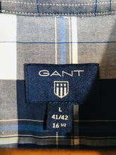 Load image into Gallery viewer, Gant Men's Check Button-Up Shirt | L | Blue