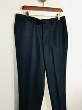 Load image into Gallery viewer, Hackett Men's Check Gingham Smart Trousers | 36R | Blue