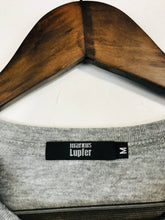 Load image into Gallery viewer, Marcus Lupfer Women's Watermelon Lips Sequin Embellished T-Shirt | M UK10-12 | Grey