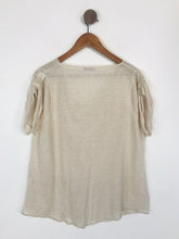 Load image into Gallery viewer, Wrap Women's Linen T-Shirt | UK16 | Beige