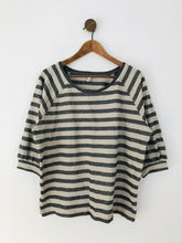 Load image into Gallery viewer, And Or John Lewis Women's Glittery Striped T-Shirt | UK14 | Multicolour