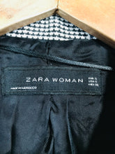 Load image into Gallery viewer, Zara Women's Houndstooth Check Trench Coat | S UK8 | Multicoloured