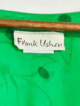 Load image into Gallery viewer, Frank Usher Women's Polka Dot Smock A-Line Dress | UK14 | Green