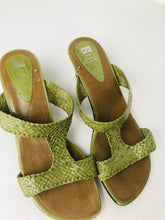Load image into Gallery viewer, Elue par Nous Women's Leather Sandals  | EU38 UK5 | Green