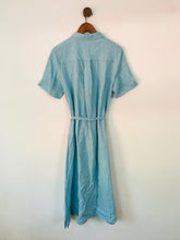 Load image into Gallery viewer, Brora Women's Check Midi Shirt Dress | UK14 | Blue