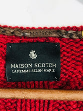 Load image into Gallery viewer, Maison Scotch Women's Wool Crochet Cardigan | 3 | Red