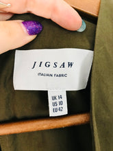 Load image into Gallery viewer, Jigsaw Women's Sleeveless V-Neck Shift Dress | UK14 | Green