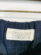 Load image into Gallery viewer, Toast Women's Wool Striped Casual Trousers | UK8 | Blue
