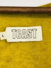 Load image into Gallery viewer, Toast Women's Knit Wrap Jumper | L UK14 | Yellow
