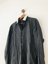 Load image into Gallery viewer, Dolce & Gabbana Men’s Tailored Fit Pinstripe Shirt | 43 | Black