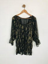 Load image into Gallery viewer, David Emanuel Women's Boho Sheer Blouse NWT | UK20 | Multicoloured