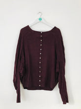 Load image into Gallery viewer, Allsaints Women’s Cowl Neck Batwing Sleeve Jumper | UK14 | Red