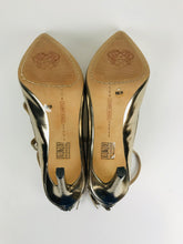 Load image into Gallery viewer, Vince Camuto Women's Patent Gold Heels | EU39 UK6 | Beige