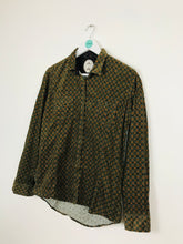Load image into Gallery viewer, Ganesh Womens Patterned Corduroy Shirt | UK12 | Green
