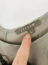 Load image into Gallery viewer, Jigsaw Women’s Embroidered Bow Tank Top | L UK14 | Beige