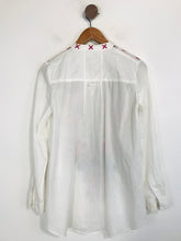 Load image into Gallery viewer, Isato Women's Floral Embroidered Blouse | XS UK6-8 | White