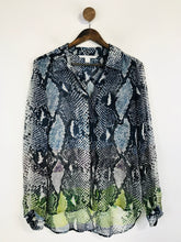 Load image into Gallery viewer, Diane von Furstenberg Women's Silk Animal Print Blouse | US6 UK10 | Multicoloured
