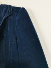 Load image into Gallery viewer, Monsoon Women's Corduroy Blazer Jacket | UK18 | Blue