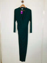 Load image into Gallery viewer, John Zack Women's Ruched Midi Bodycon Dress NWT | UK14 | Blue