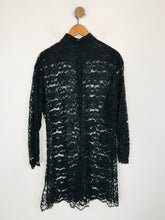 Load image into Gallery viewer, Jacques Vert Women's Lace Long Sleeve Shirt Dress | UK12 | Black